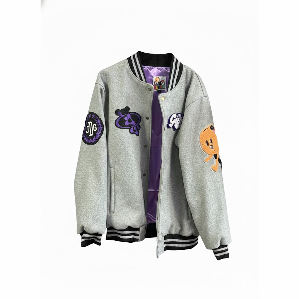 Gumbo Grey Varsity Jacket