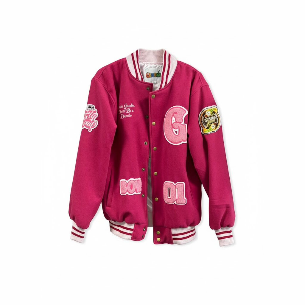 Gumbo Pink Varsity Jacket