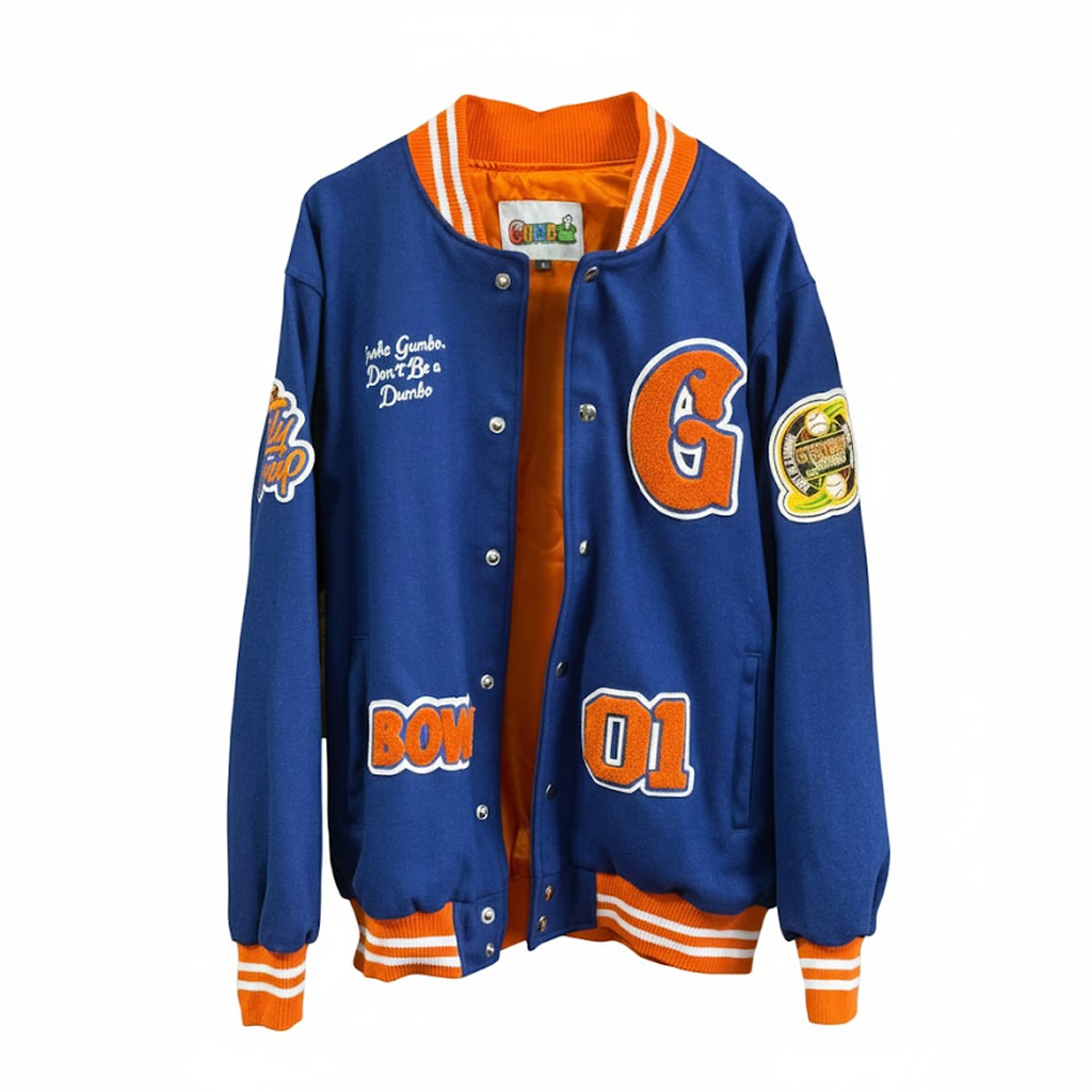 Gumbo Blue & Orange Varsity Jacket